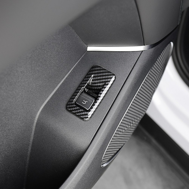 유투카 호환 씨라이언7 튜닝 용품 트렁크 버튼 커버 악세사리 몰딩, 트렁크버튼 커버 [카본몰딩], 기타