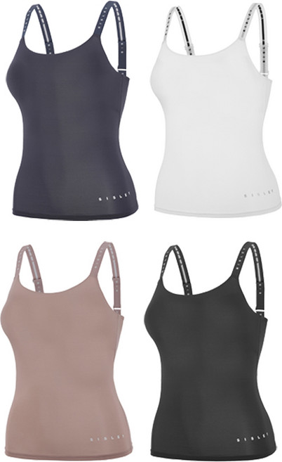 시슬리 캡내장 몰드 브라탑 4종 세트 어깨끈형