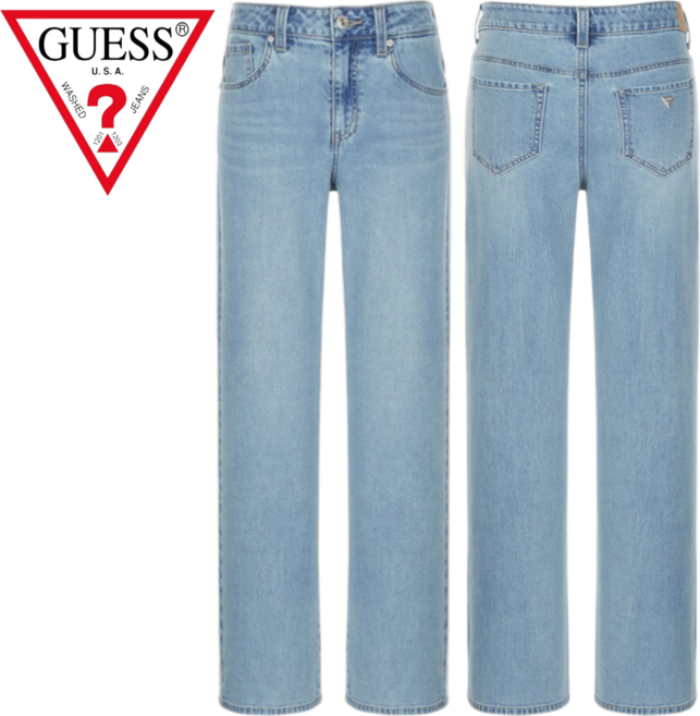 [매장발송]게스 여성 청바지 와이드 데님 팬츠 하의