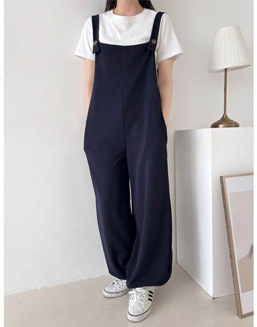마이쏭 여성 빅사이즈 멜빵바지 오버핏 항아리바지 위크조거점프수트