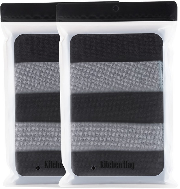 [키친플래그] 극세사 행주 5개입 세트 x 2개, 10개