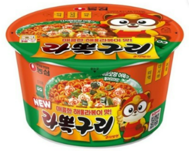 농심 라뽁구리 큰사발면 105g, 1개