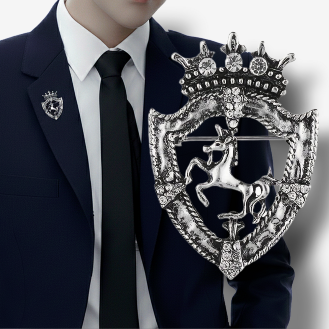 럭키제이 남자 정장 패션 브로치 배지 셔츠 칼라 버클 클립 배지 핀