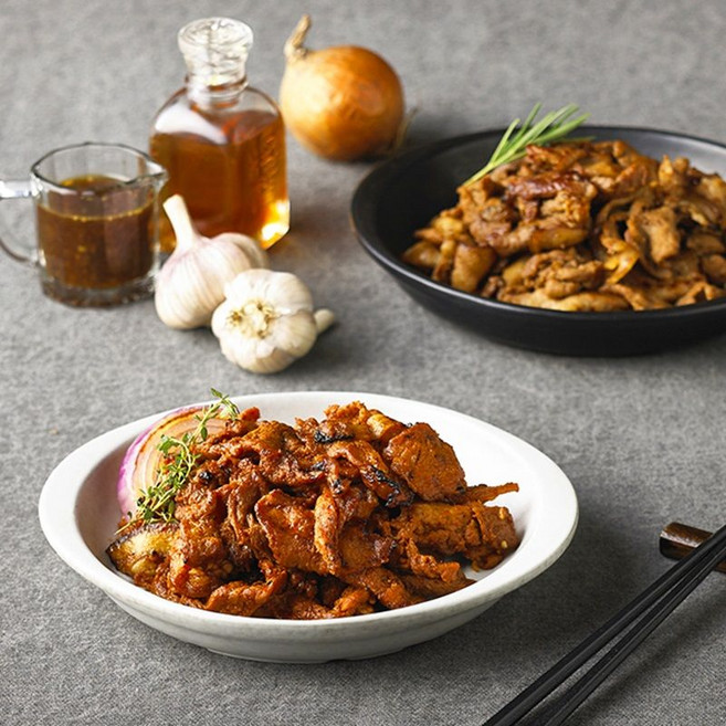 알렉스 숯불에 뒹군고기 (간장4+고추장4), 8개, 180g