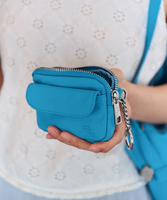 [매장정품] 무쿠앤보니 MUCU AND EBONY Comfy Wallet Keyring _ Aqua Blue MU26SSWBGWLNY0132BL1 2248721