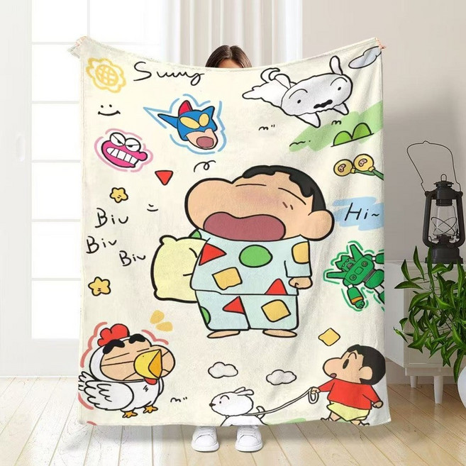 크레용신짱 극세사 담요 (100x140cm)