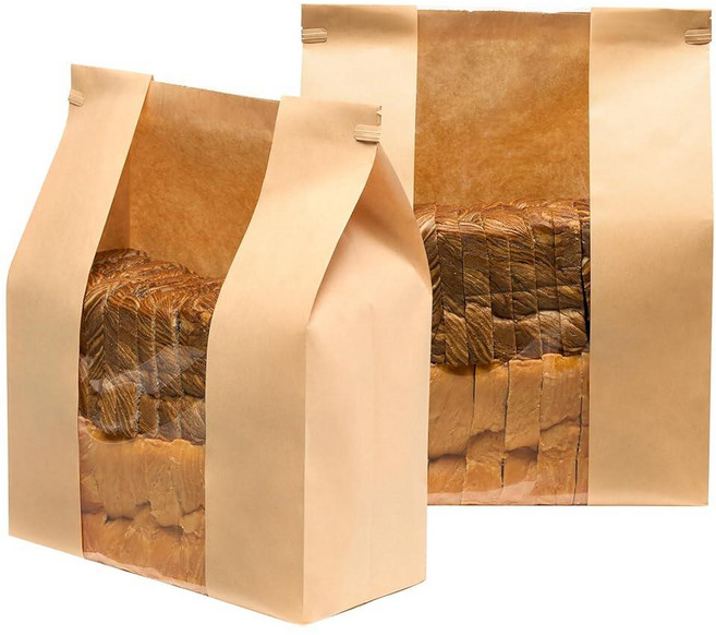 60 Pack 16x10x5 inch Extra Large Paper Bread Bags with Tin Tie Tab Lock for Homemade Bag Sourdough, 60 Pack 16x10x5 inch Extra Lar