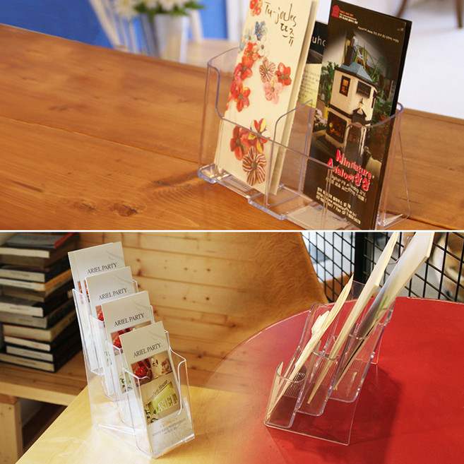 1개배송 A6 카달로그꽂이 3단 카달로그거치대 카다로그꽃이, 2단