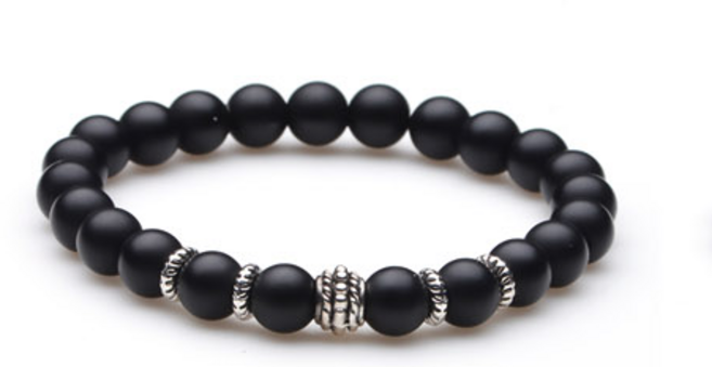 실버레인 원석 팔찌 오닉스 마라 2개