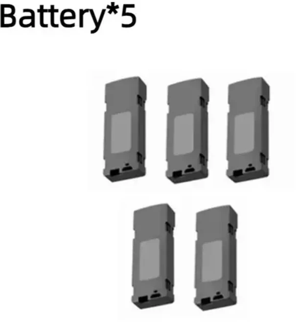 LU200 드론 배터리 액세서리 예비 부품 LU200 드론 배터리 3.7V 1800mAh 3.7V, [02] 5PCS Battery