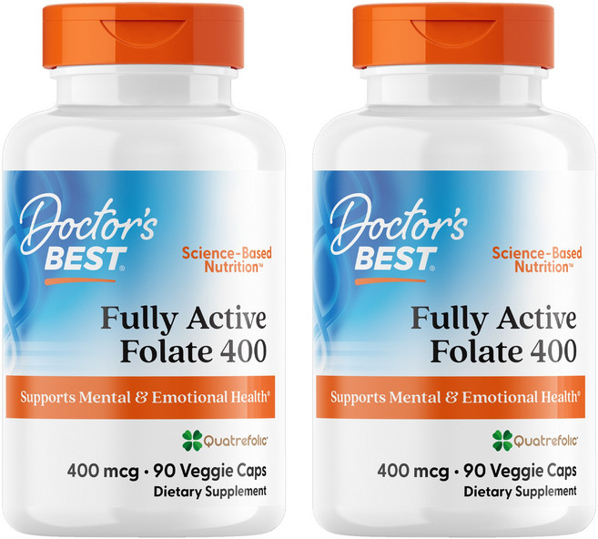 닥터스베스트 풀리 액티브 폴레이트 400mcg 베지 캡, 90정, 2개