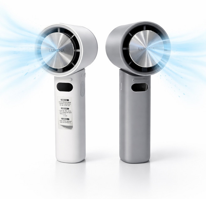 루메나 폴더블 무선 냉각 선풍기 JF20 2개 세트 핸디 손풍기 미니 휴대용 코스트코 여름, 화이트+블루