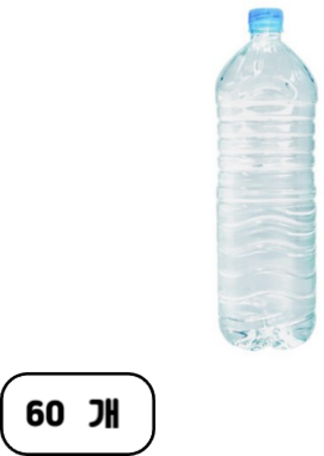 순창샘물 무라벨, 60개, 2L