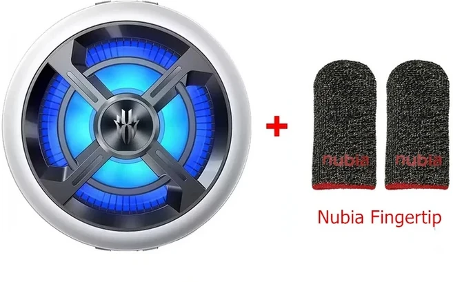 레드매직 쿨러 6 에어 마그네틱 폰 라디에이터 15W 팬 게이밍 리빙 (누비아 10s Pro 블랙샤크 샤오미용), 02 add Fingertip
