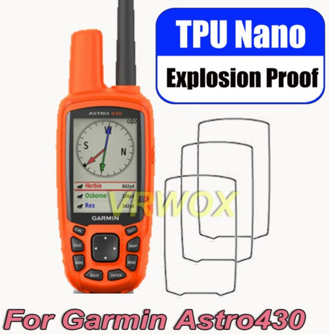 Garmin Astro 430 320 900 62 64 64st 65S 79S ALPHA 100 200 300 나노 방폭 보호 장치용 3PCS, 한개옵션0