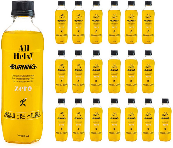 올헬씨 버닝 스파클링 제로, 20개, 340ml