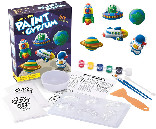 티처스 컬러링 석고모형 냉장고자석 만들기 세트, 우주, 1세트