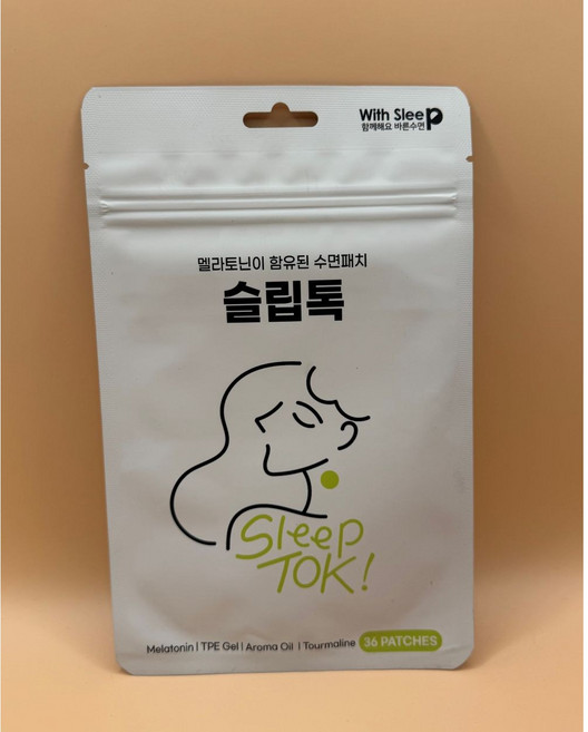 위드슬립 멜라토닌 원적외선 수면 패치 슬립톡 36개입, 1개