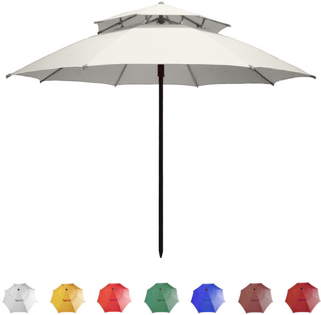 도레미파라솔 국산 2단 8각 엔틱 파라솔, 아이보리