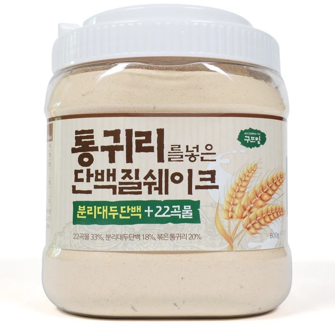 통귀리를 넣은 단백질 쉐이크 22곡물 대용량, 1개, 800g - 쿠팡