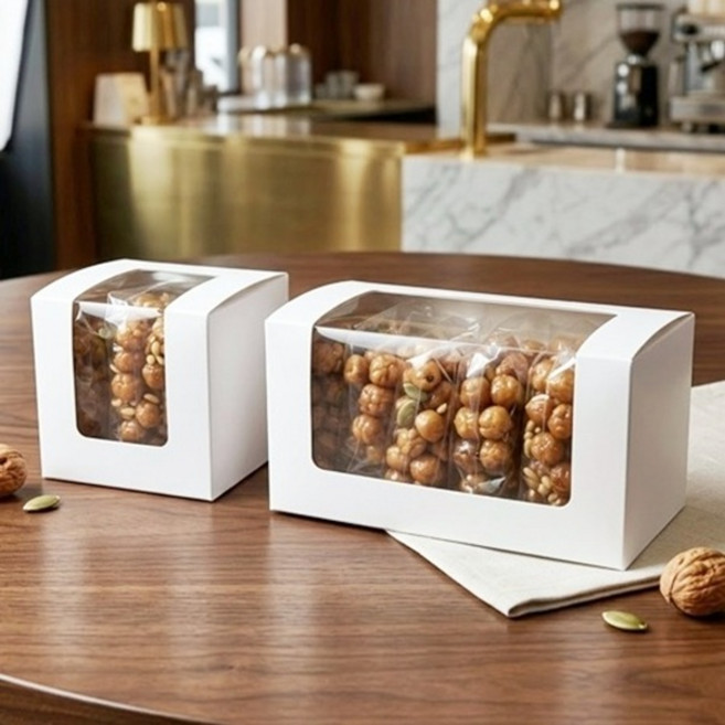 [방산소년단] 답례 오란다 투명창박스, 50개, 화이트