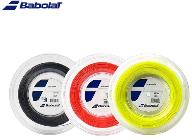 바볼랏 RPM 러프 벌크 12m 테니스스트링 릴컷팅, 1.30_옐로우