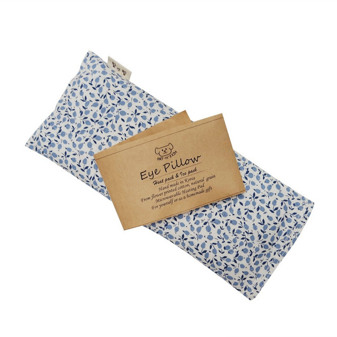 팥앤찜 팥 눈 찜질팩 + 네이비커버, 1세트 - 눈 온열 찜질기