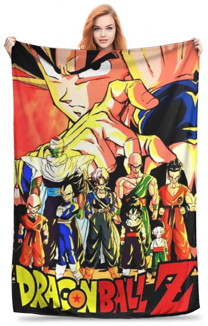 드래곤볼 니트 담요 플란넬 애니메이션 손오공 침대 침실 이불, 75x100cm, 18. 20 / A. 75x100cm