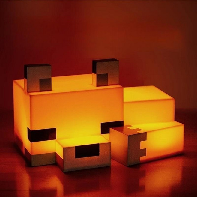 마인크래프트 여우 LED 무드등 취침등 수면등, 폭스 램프