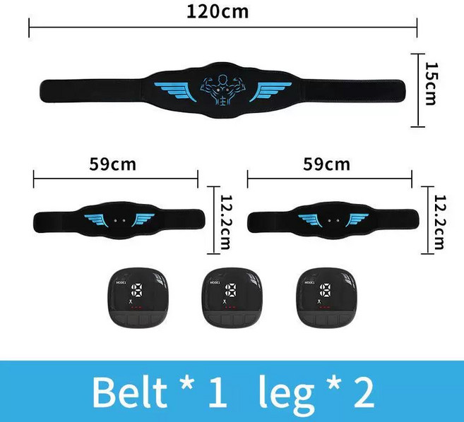 채움픽(채움마켓) 복부마사지기 EMS 지방연소 다이어트, 허리벨트1 + 스마트유닛3 + 다리2 W8, 기본 모델명/품번