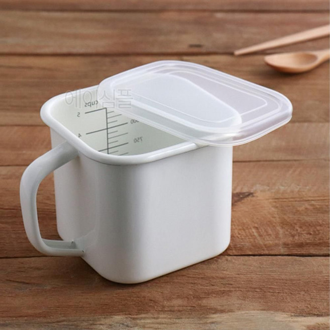 인덕션 사각 범랑 냄비 멀티팟 밀크팬 소스냄비 꼬치오뎅 소스팟 편수 이유식냄비 범랑냄비 라면 이유식, 1개