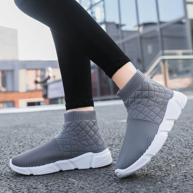 남녀공용 삭스슈즈 키높이삭스 운동화 앵클 삭스 스니커즈 삭스 니트 스판부츠