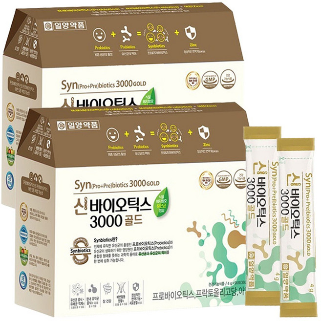 일양약품 신바이오틱스 3000 골드 유산균, 360g, 2개