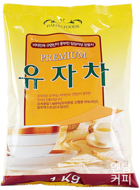 대호 유자차, 1kg, 12개, 1개입
