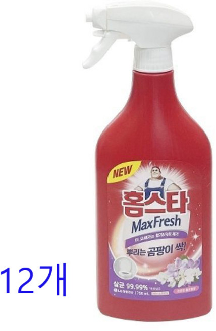 홈스타 맥스프레쉬 뿌리는 곰팡이 싹 세정제, 12개, 900ml