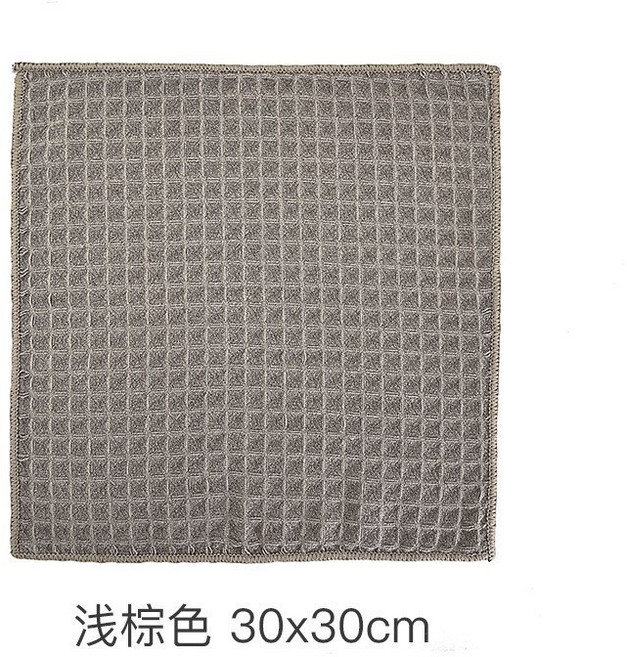 VANLUEE 華夫格抹布廚房洗碗布加厚擦桌子吧臺清潔布吸水毛巾超細纖維抹布, 1個