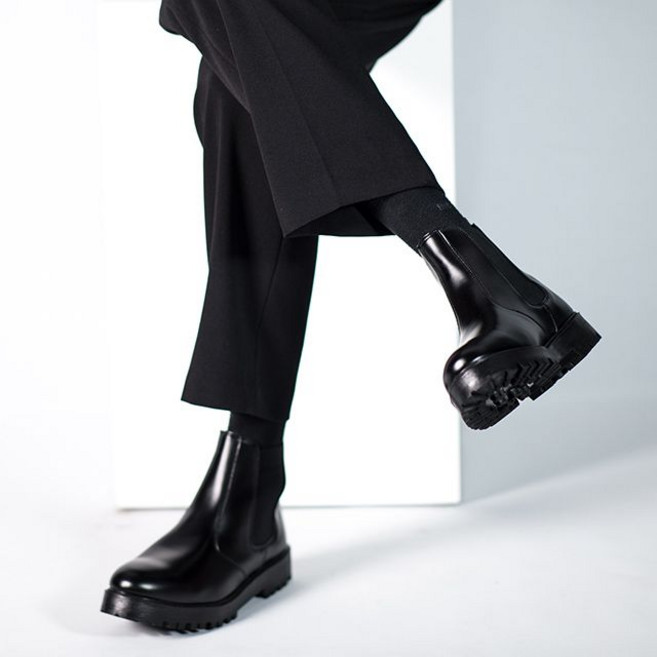 위드스텝스 남자 첼시부츠 키높이 여성 기모레인부츠 국산