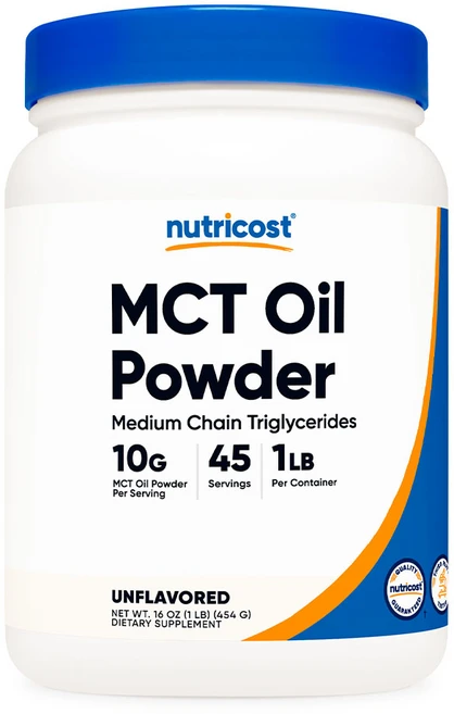 뉴트리코스트 MCT 오일 파우더 1lb 무맛 1병, 1개, 454g - 쿠팡