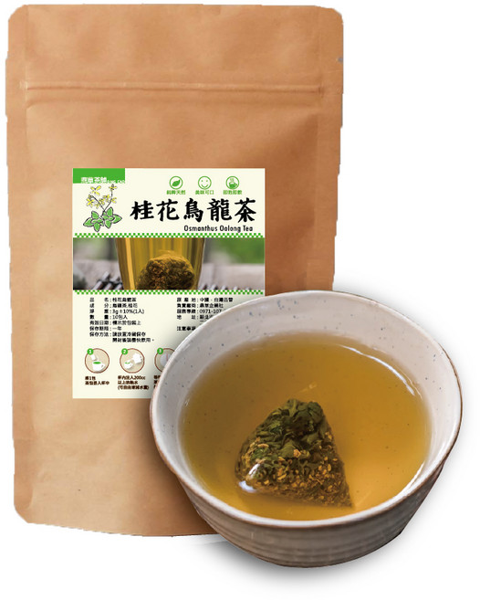 【鼎草茶舖】 桂花烏龍茶 高山烏龍茶 精選熱銷 香氣芳香 半發酵 茶葉, 3g, 1套, 10個裝
