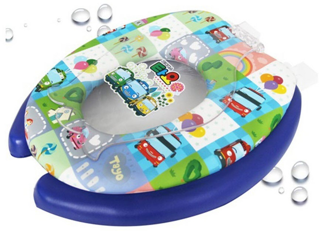 232 하버스토리지 / 타요버스 유아용변기커버 위생변기시트 U자형변기시트 U자형변기커버 아동변기커버 변기커버 어린이변기시트 변기커버/뚜껑, 단일 수량