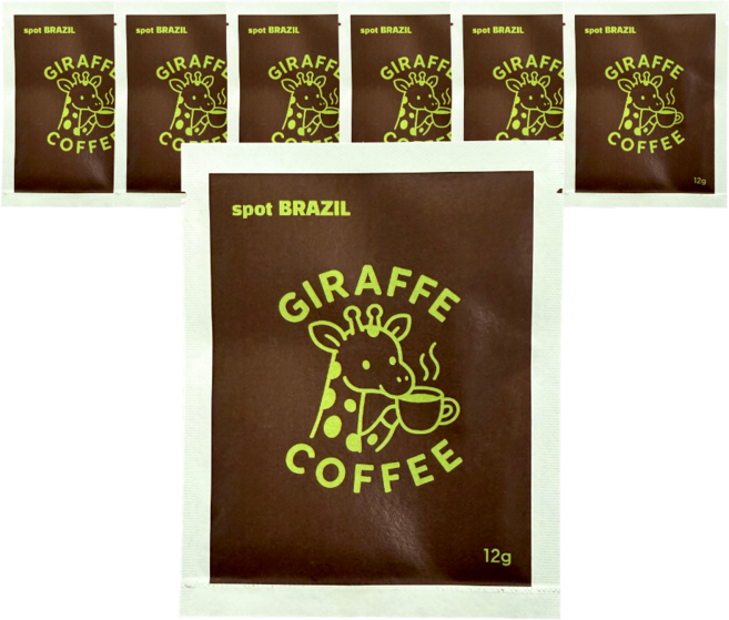 지라프커피 브라질 스페셜티 티백커피 싱글오리진 카페 돌체, 1세트, 7개입, 12g