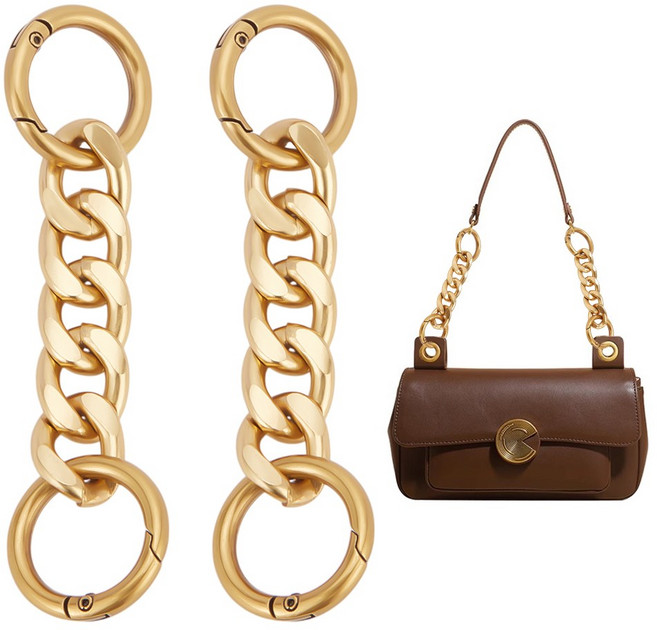 메탈 가방 체인 골든 102mm