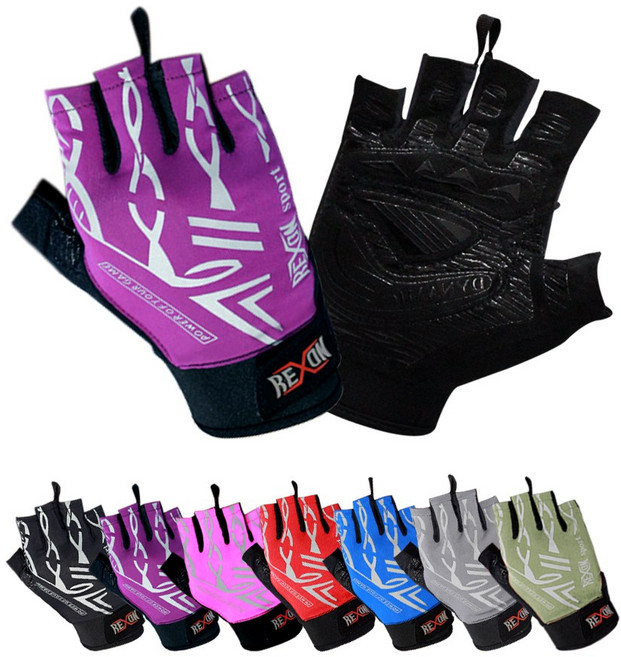 와이쇼핑 렉스온 반장갑 S.S 등산장갑 자전거장갑 레저용, 퍼플, 1개