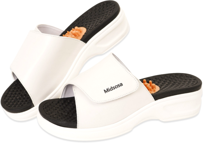 믿소사 국산 사무실 키높이 지압슬리퍼 발아치 평발 붓기 다이어트 체형교정