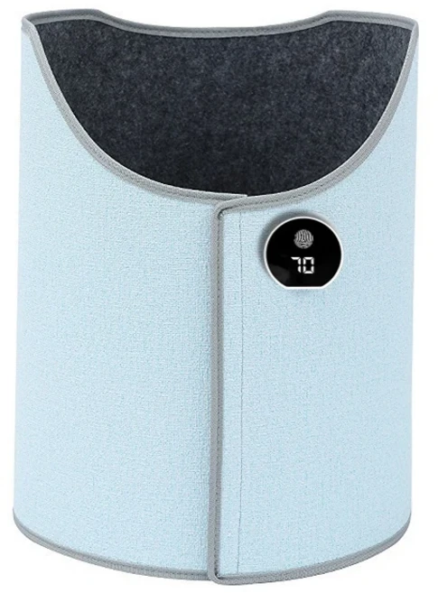 책상 아래 전기 다리 온열기 5단계 조절 가능한 인체공학적 랩 스페이스 히터 조용하고 컴팩트한 가정용 사, 02 Sky Blue