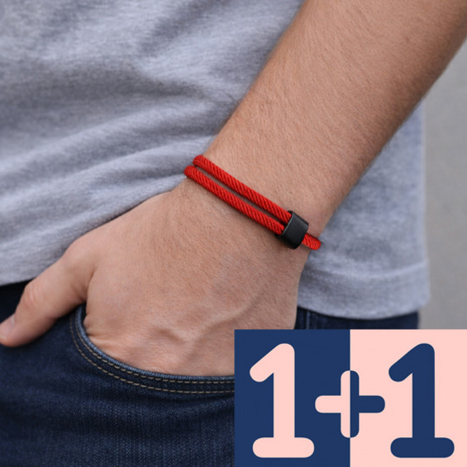 에번 1+1 남녀공용 슬라이딩 로프 패션 팔찌