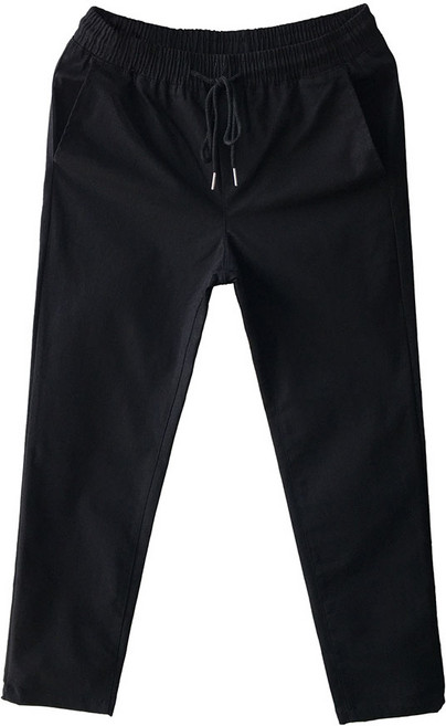 [황제패밀리] 빅사이즈 남자 검정바지 사계절 면바지 밴딩 치노 슬랙스 팬츠