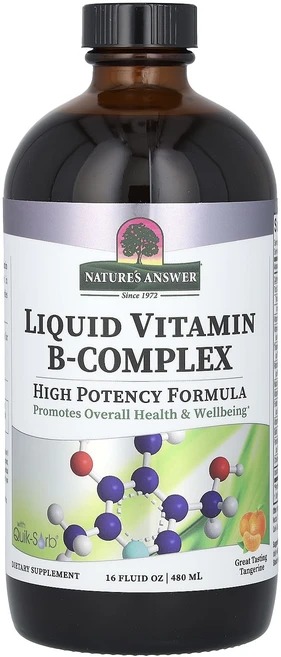 네이쳐스엔서 액상 비타민B-복합체 맛있는 귤 맛 480ml, 6개 - 쿠팡