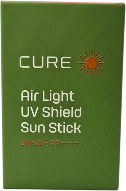 김정문알로에 큐어 에어라이트 UV 쉴드 선스틱 SPF50+ PA++++, 20g, 2개