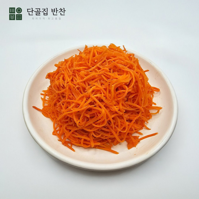 [단골집반찬] 볶은 당근채(가는채) 2kg / 김밥 주먹밥재료, 1개